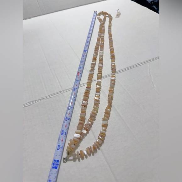 Peyote Bird Artisan Genuine Gemstone 3 Strand 24" Necklace Sterling Silver Clasp - Picture 3 of 3